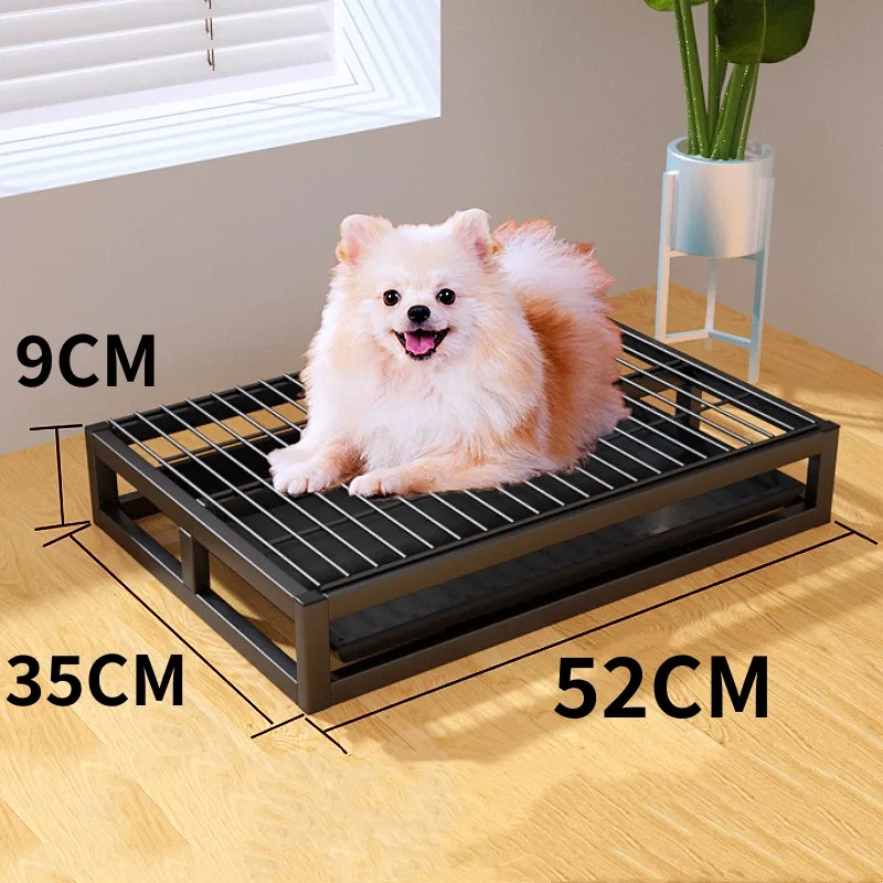 Inodoro para perros de acero inoxidable vista frontal