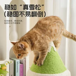 Rascador para gatos con centro de juegos y cuerda de cáñamo