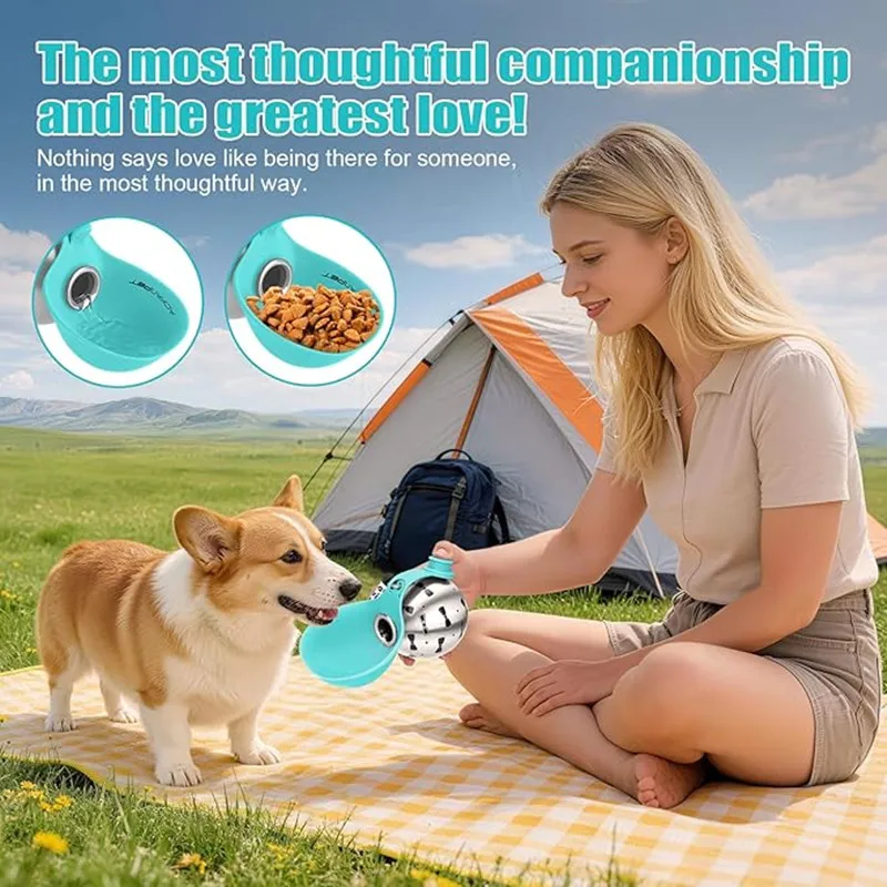 Botella de agua portátil para perros y gatos, acero inoxidable - imagen 4