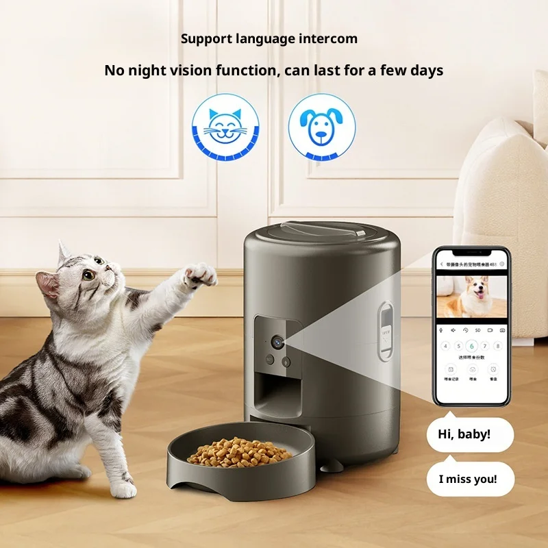 Vista del comedero inteligente con WiFi