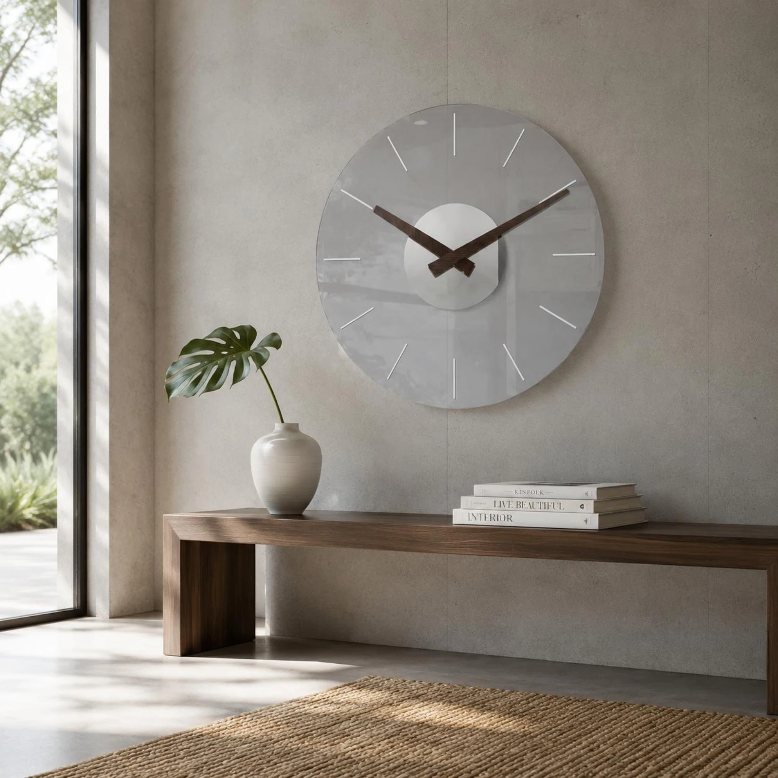 Reloj de pared con manecillas en madera para gatos y perros - imagen 3