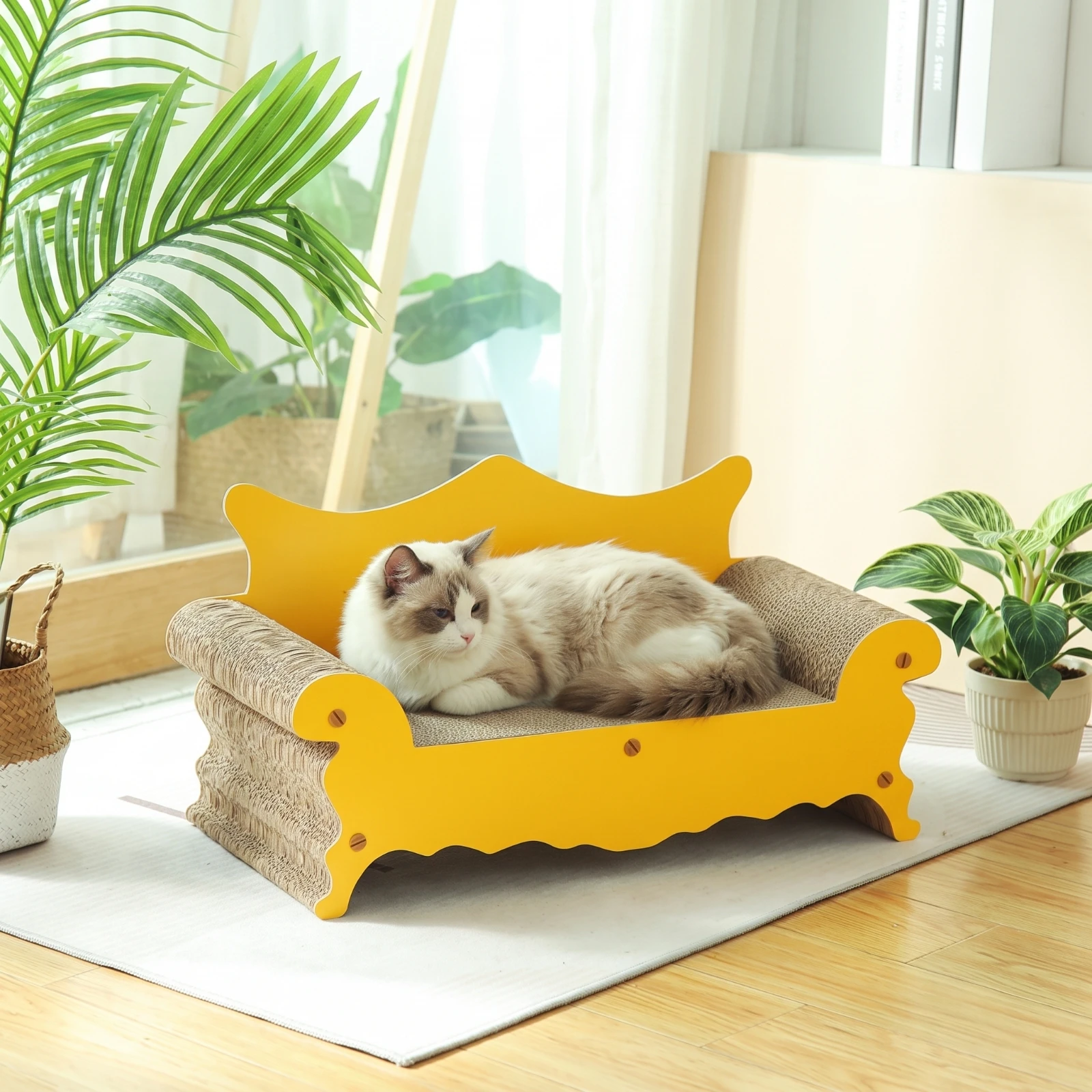 Sofá Rascador Grande para Gatos – Asiento Cómodo y Seguro - imagen 4