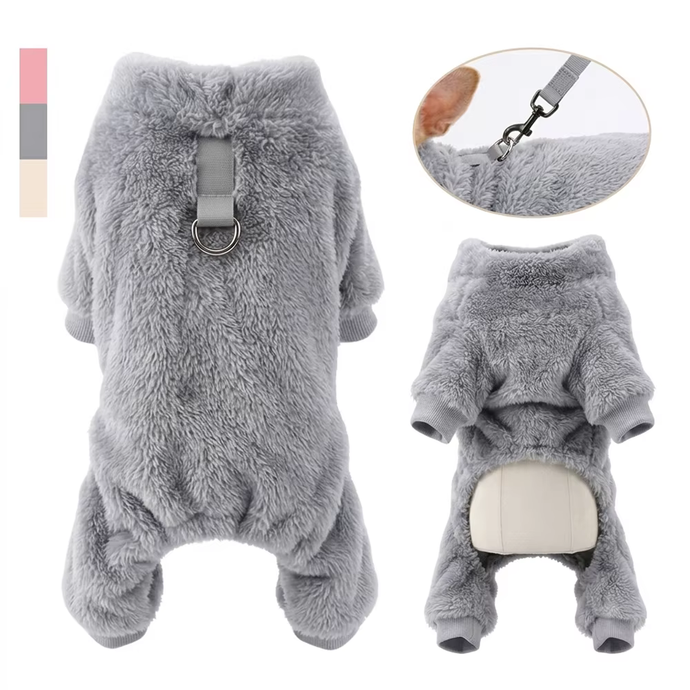 Pijama perro forro polar cálido – Mono invierno para pequeños y medianos - imagen 4