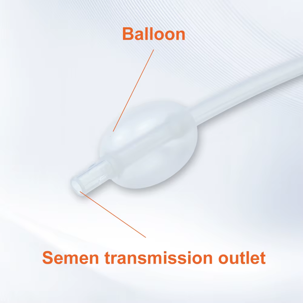 Catéter inseminación equina silicona, tubo 36Fr y saco veterinario - imagen 3