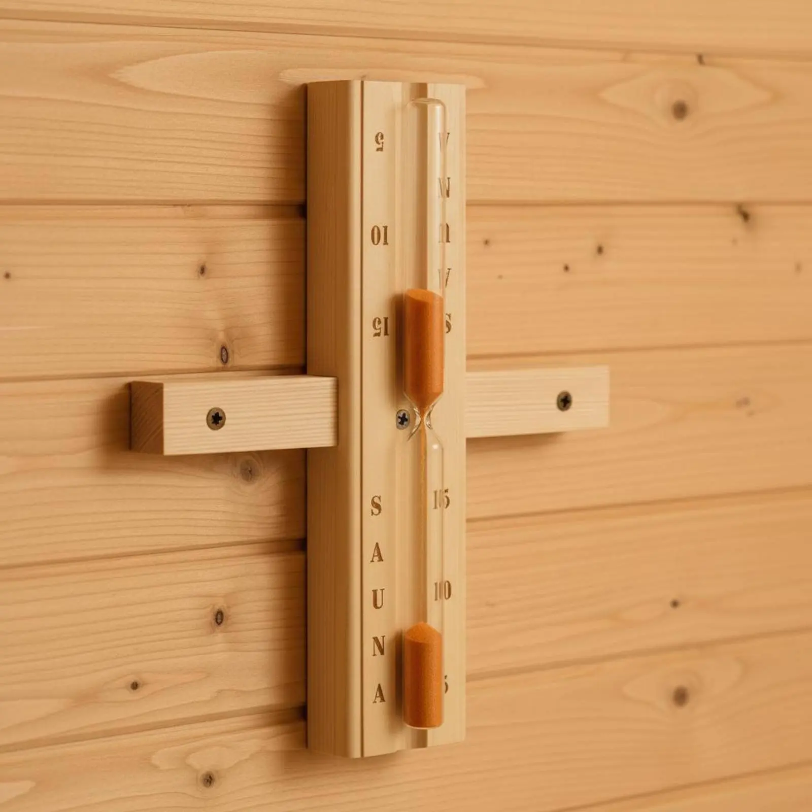 Reloj de arena de madera para sauna – temporizador fácil de leer - imagen 5