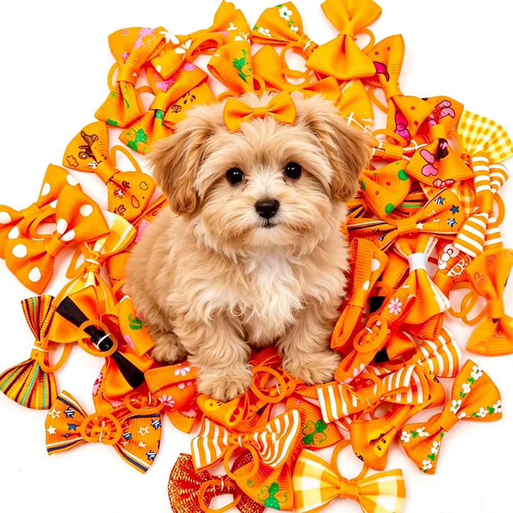Lazos para el pelo de perro hechos a mano – accesorios cabello - imagen 2