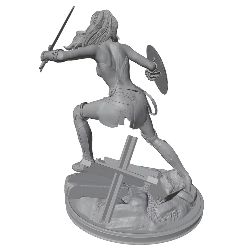 Figura 3D DIY guerrera para gatos y perros – sin montar - imagen 5