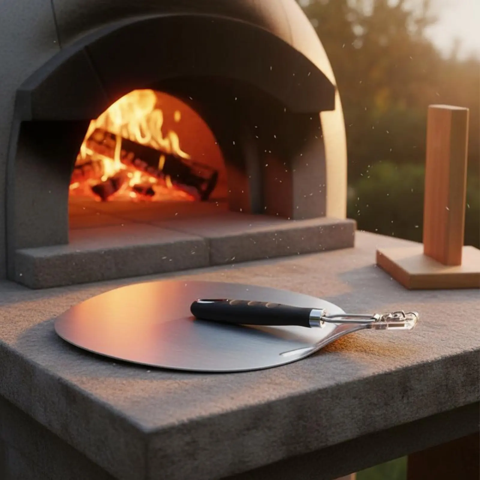 Pala para pizza de acero inoxidable plegable, fácil de limpiar y ligera - imagen 4