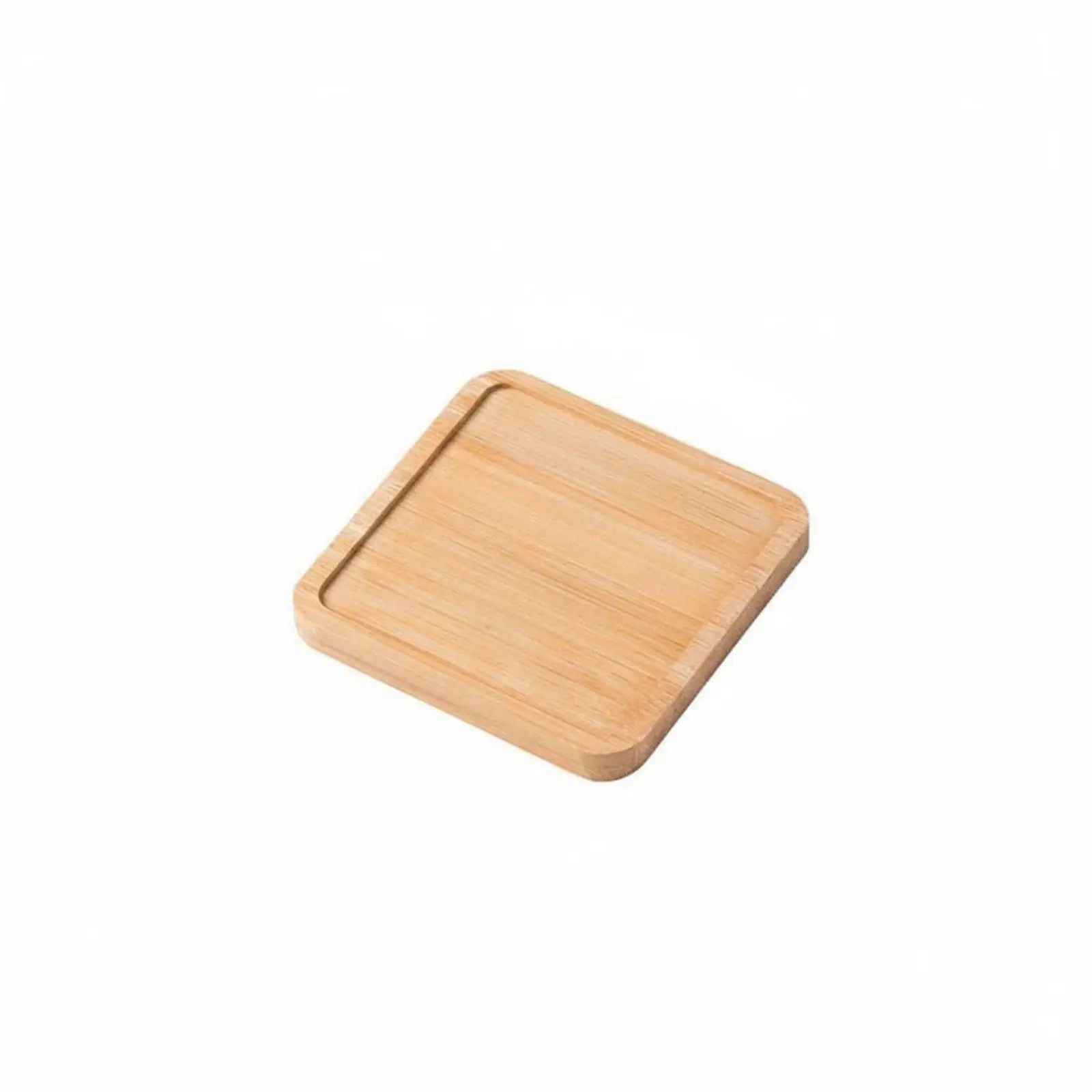 Bandeja rectangular de bambú Kesoto para macetas de interior