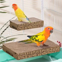 Tabla muela picos para aves y loros – Plataforma de cartón