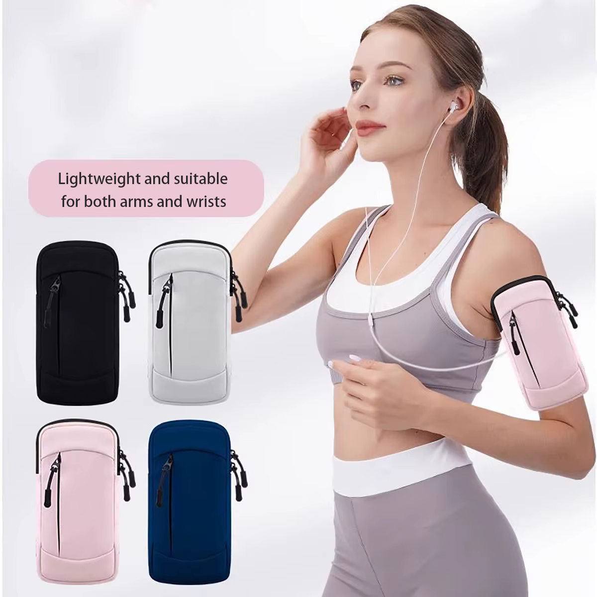 Funda deportiva impermeable para móvil con correa de muñeca - imagen 5