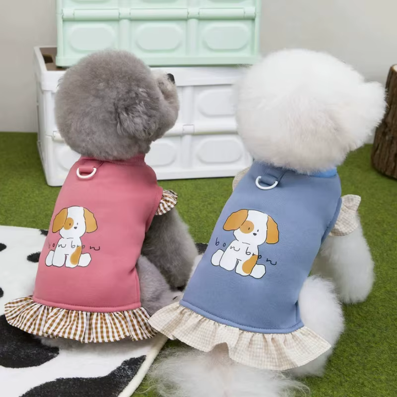 Sudadera a cuadros para perro y gato – Jersey otoñal para cachorro - imagen 5