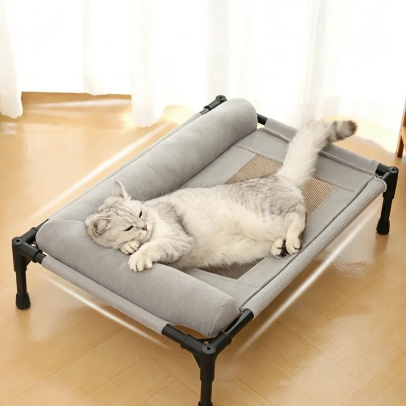 Cama refrescante para perros con almohada, malla transpirable y lavable - imagen 4
