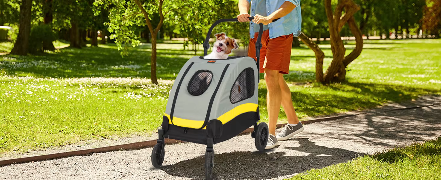 Carrito de paseo plegable con 4 ruedas