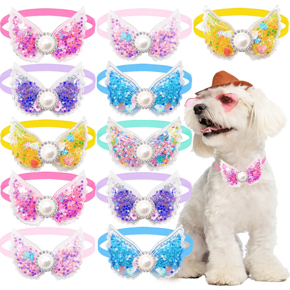 Corbata de diamante brillante para perro