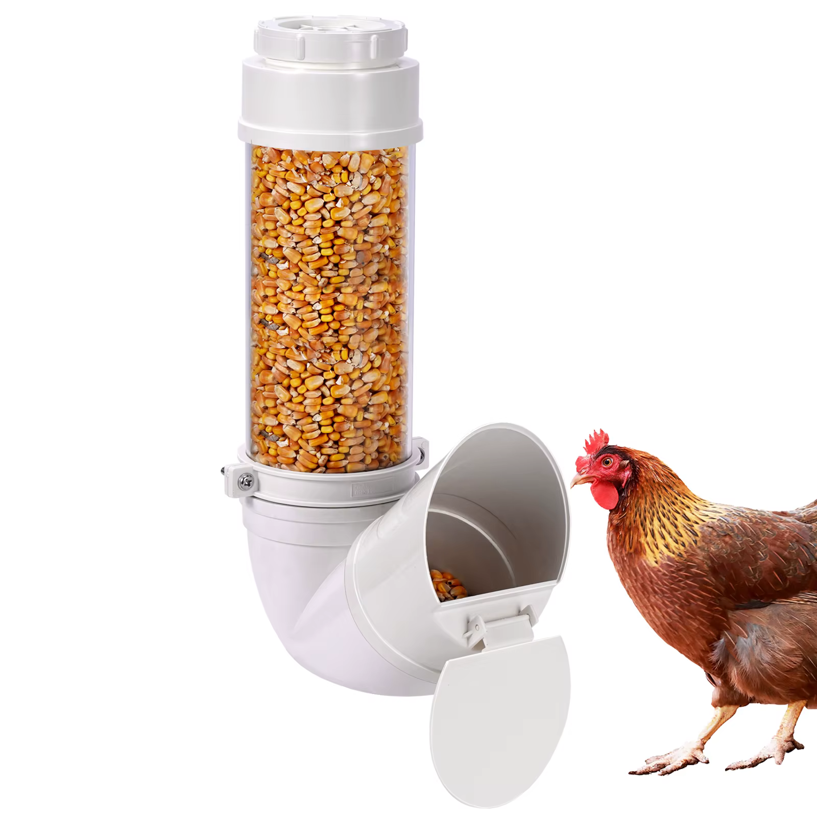Comedero suspendido con visor para aves de corral - imagen 2
