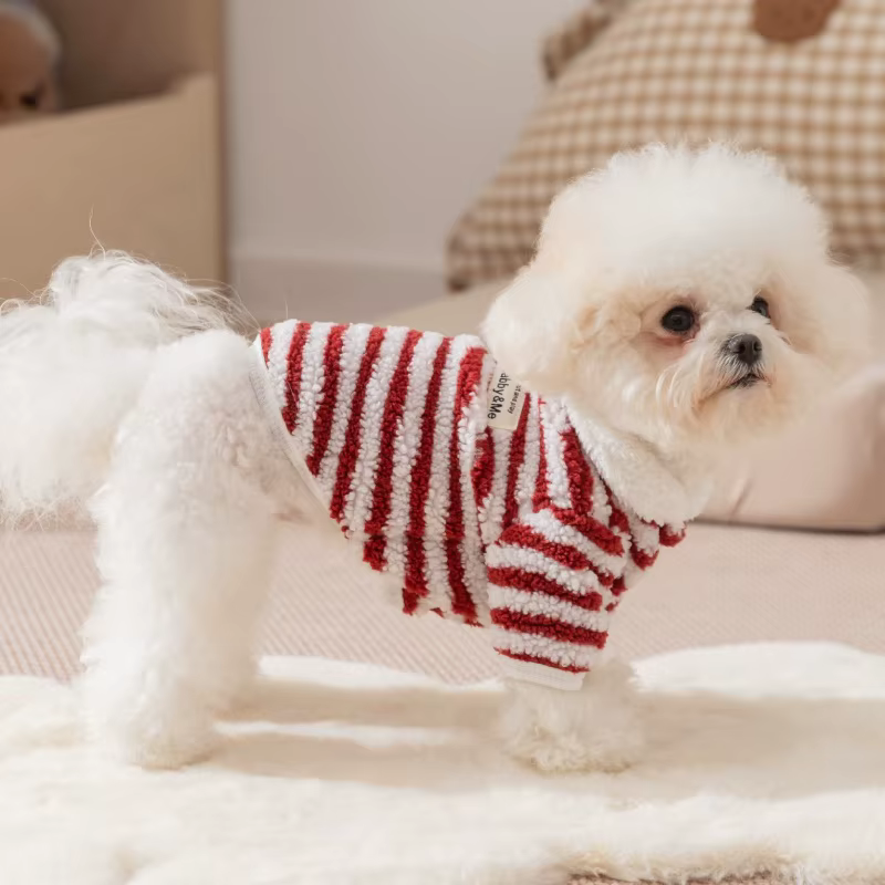 Sudadera de felpa para perros y gatos – Bichón y cachorros - imagen 4