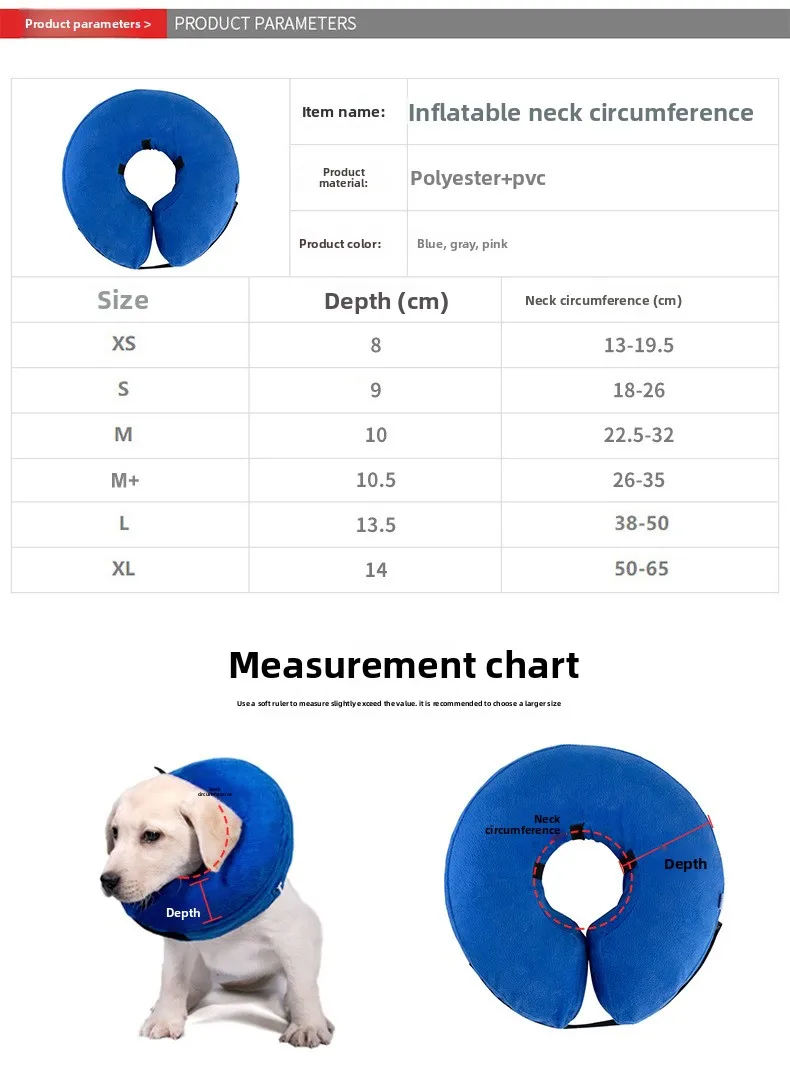 Collar inflable mostrando flexibilidad