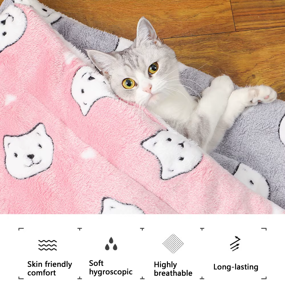 Cojín grueso cálido para perros pequeños y gatos – Invierno - imagen 4