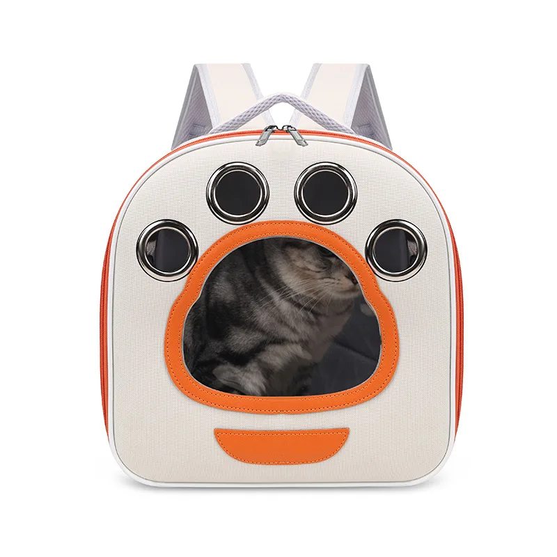 Mochila transportadora transparente plegable para gatos y perros - imagen 2