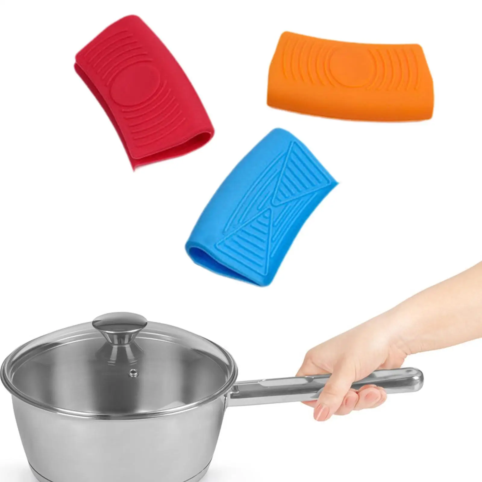 Protector mango olla silicona – Funda antideslizante resistente calor - imagen 2