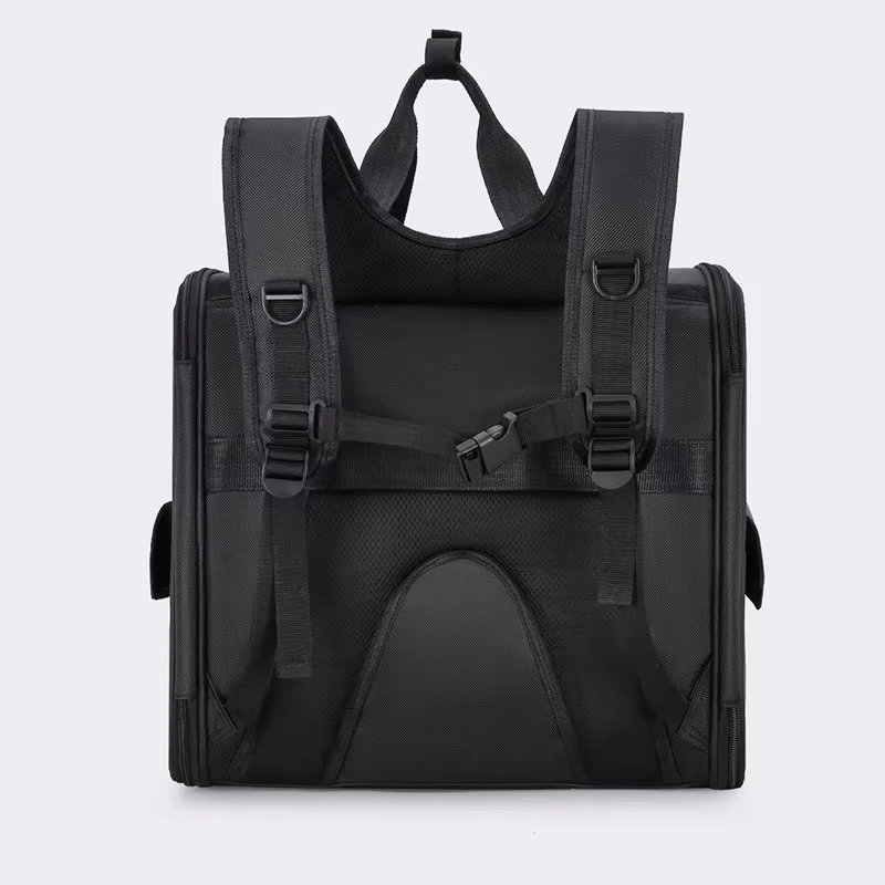 Mochila transpirable de gran capacidad para gatos con bolsillos - imagen 3