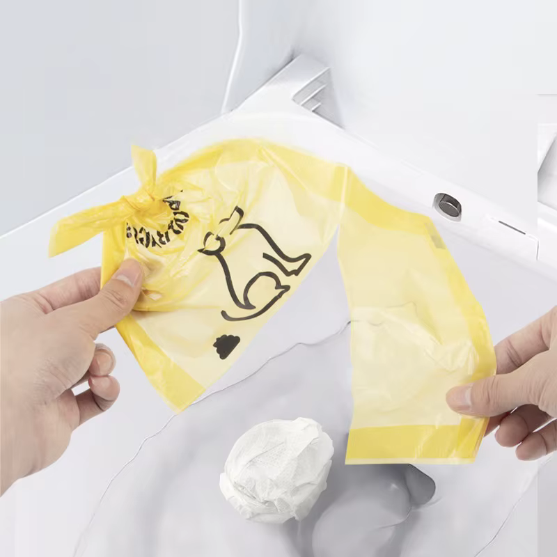 Dispensador bolsas excrementos perro doble capa anti-fugas con soporte - imagen 4