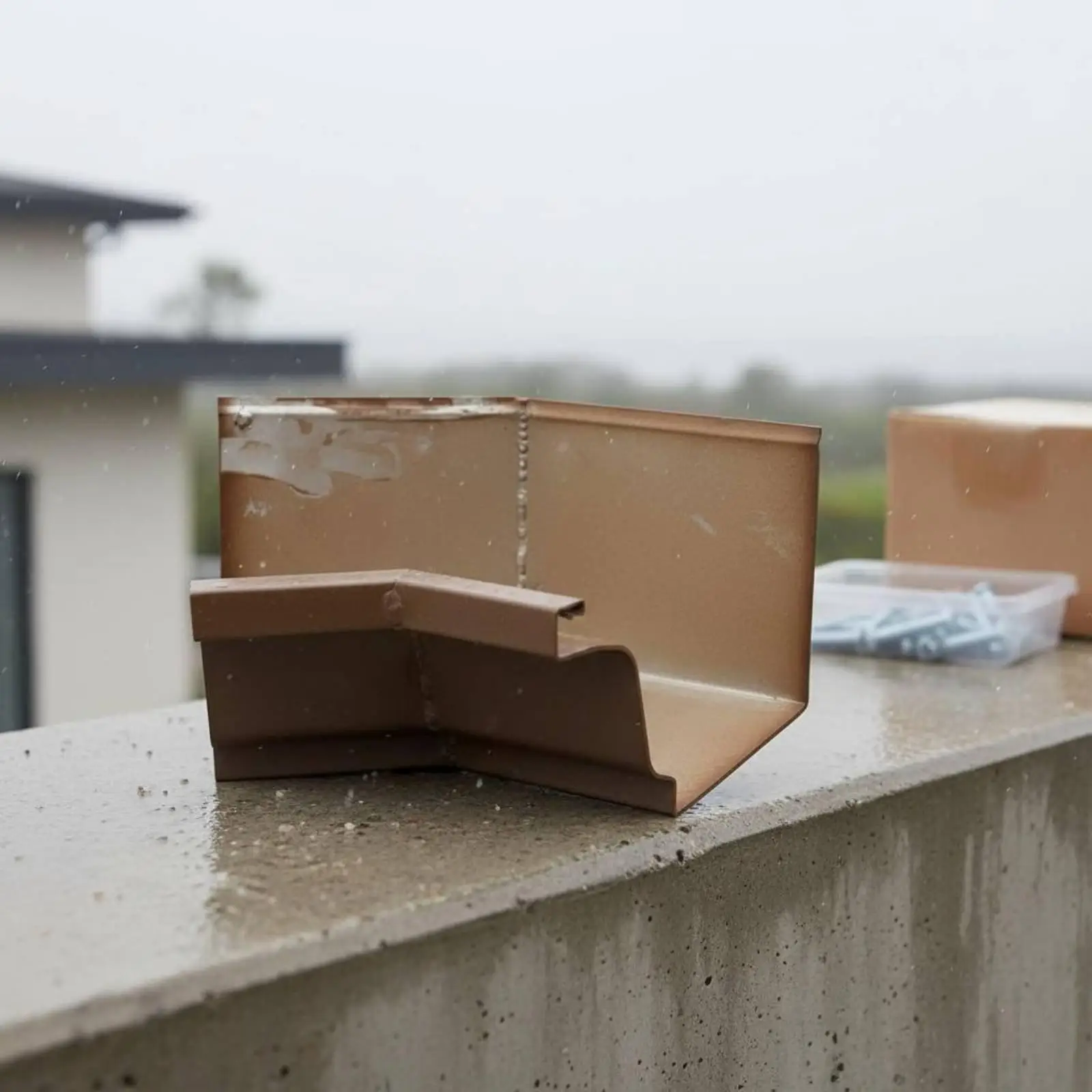 Kit de Canalización Metálica para Techo - Drenaje Agua Lluvia