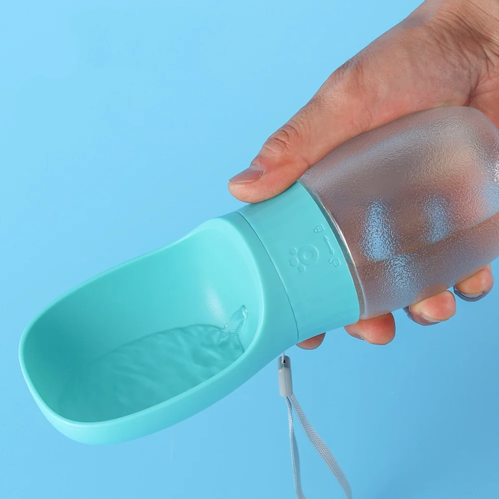Botella de agua portátil para perros grandes y gatos – Tazón bebedero para viajes