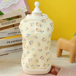 Chaleco floral de verano para perros y gatos – Camiseta ligera