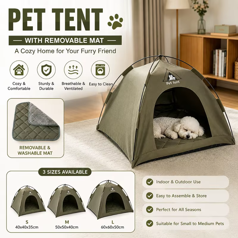 Interior acogedor tipo nido para perros y gatos