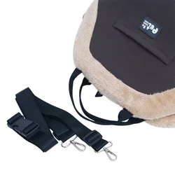 Bolso transportín bandolera seguro para gatos y perros pequeños coche