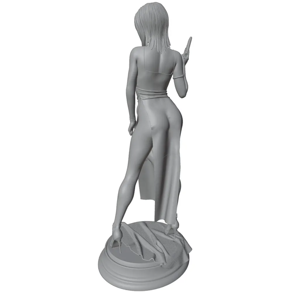 Figura guerrera femenina resina escala 1/24 – Kit DIY sin ensamblar