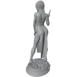 Figura guerrera femenina resina escala 1/24 – Kit DIY sin ensamblar