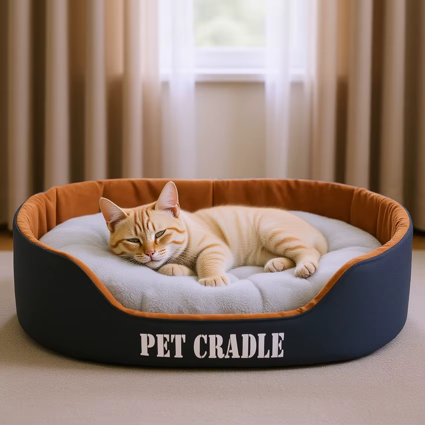 Cama nido desenfundable y lavable para gatos y perros