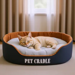 Cama nido desenfundable y lavable para gatos y perros