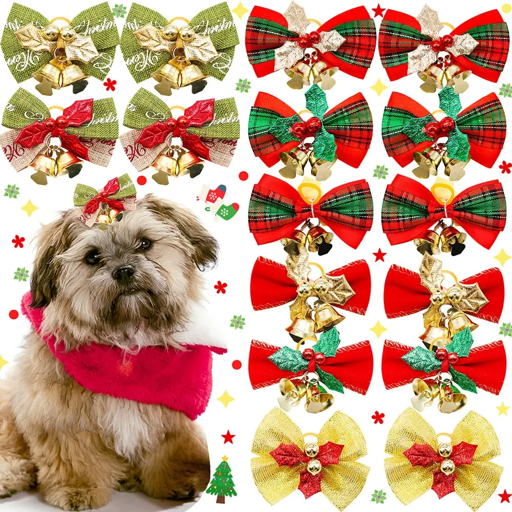 Lazos navideños con colores mixtos