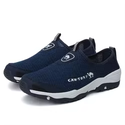 Zapatillas planas sin cordones transpirables de verano para hombre
