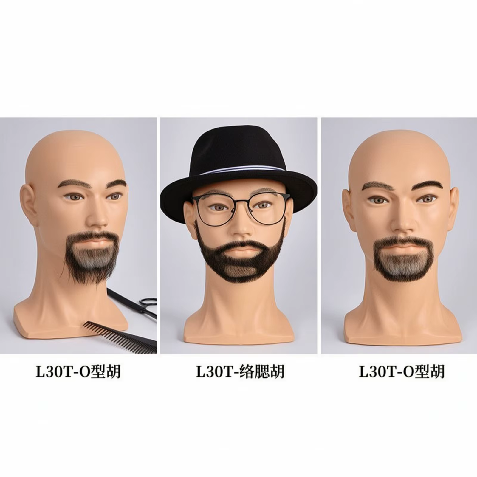 Maniquí Cabeza para Barberos – Maniquí Calvo Resistente para Peluquería - imagen 5