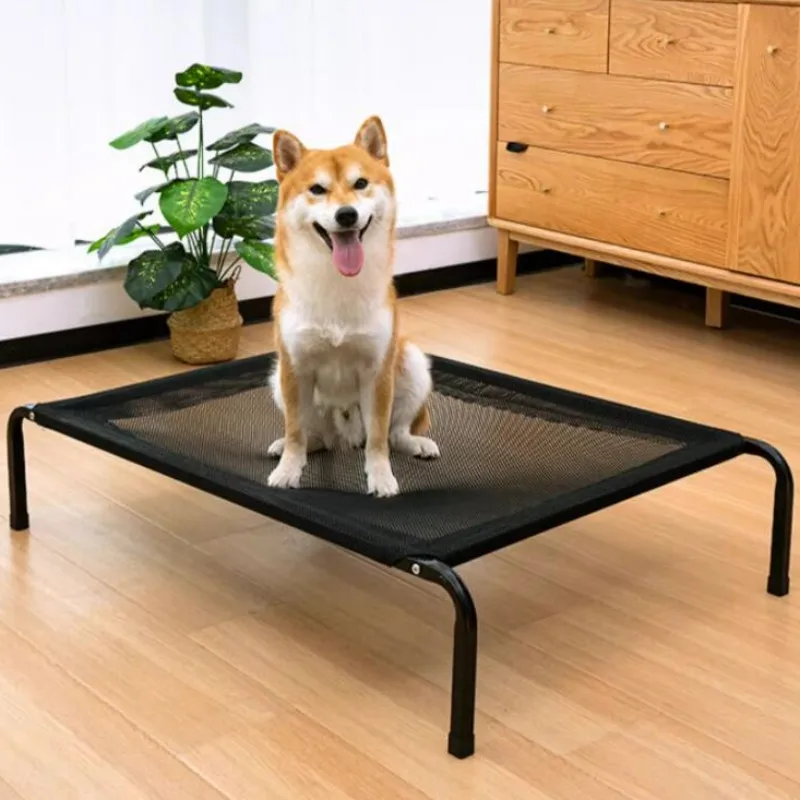 Cama para perros con marco de hierro y tejido transpirable