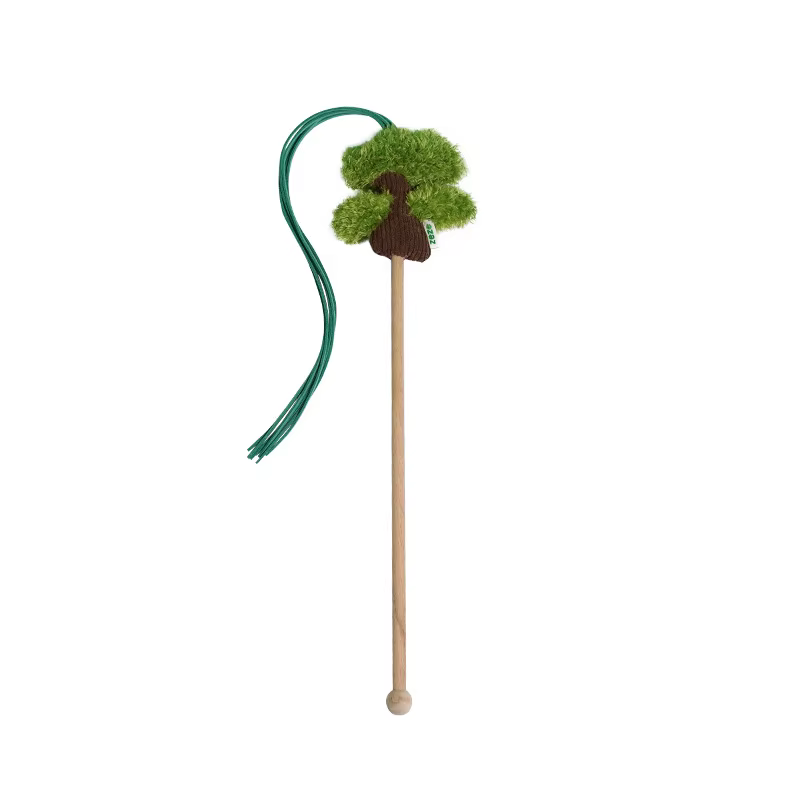 Juguete de peluche resistente para gatos: palo largo para jugar - imagen 3