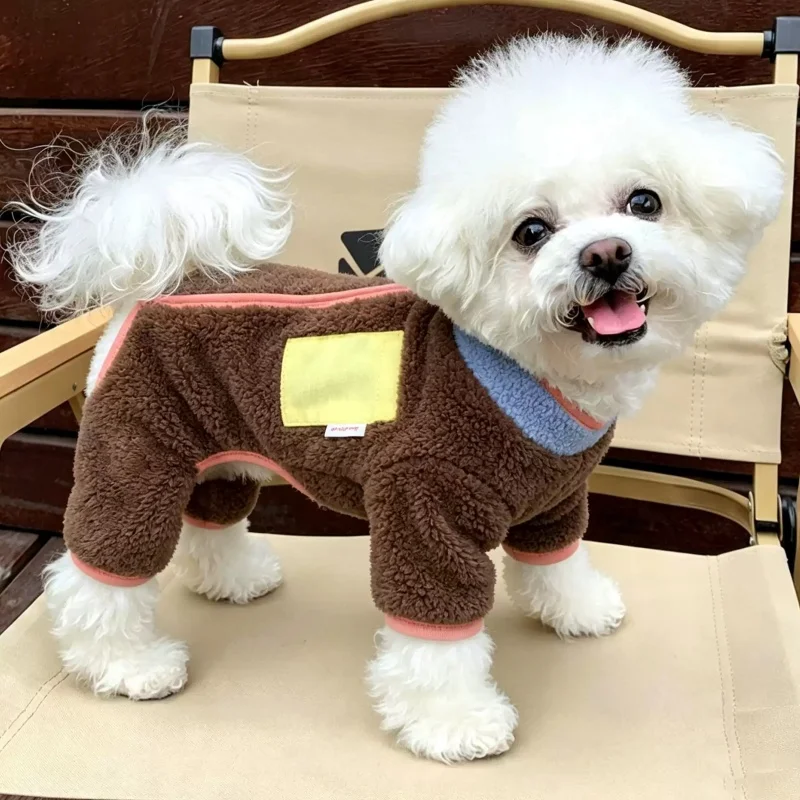 Mono de felpa para perros y gatos – Pijama cálido para Pug - imagen 2