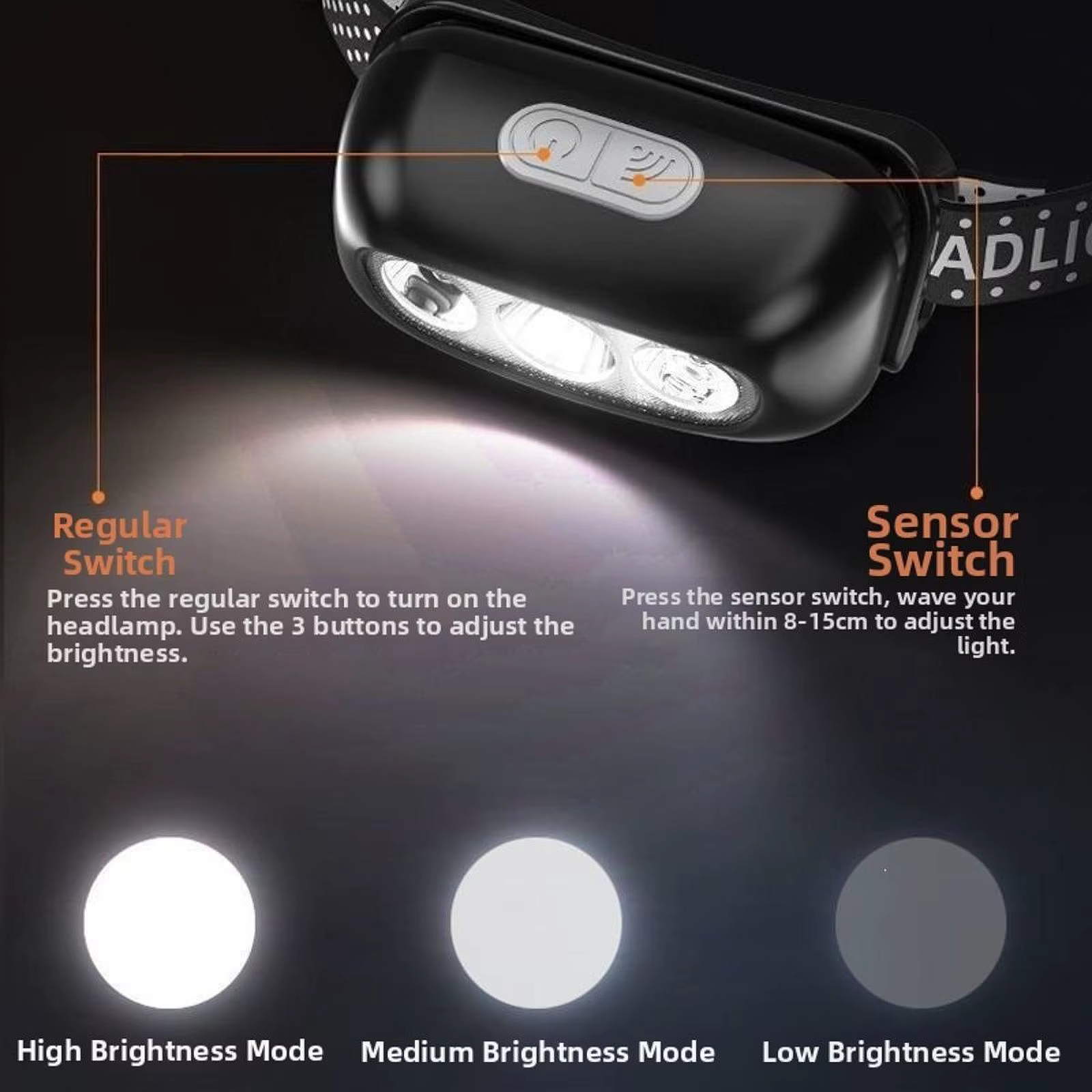 Faro LED recargable para pasear al perro – Impermeable y ajustable - imagen 2