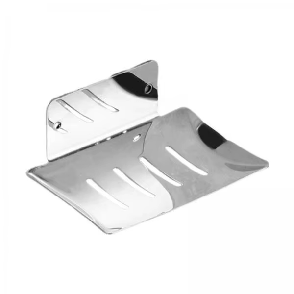 Jabonera adhesiva de acero inoxidable con drenaje para ducha