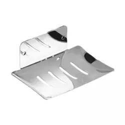 Jabonera adhesiva de acero inoxidable con drenaje para ducha