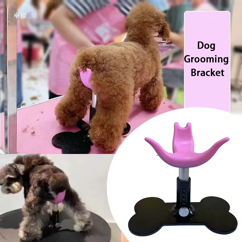 Soporte de peluquería ajustable para perros con arnés y barra - imagen 4