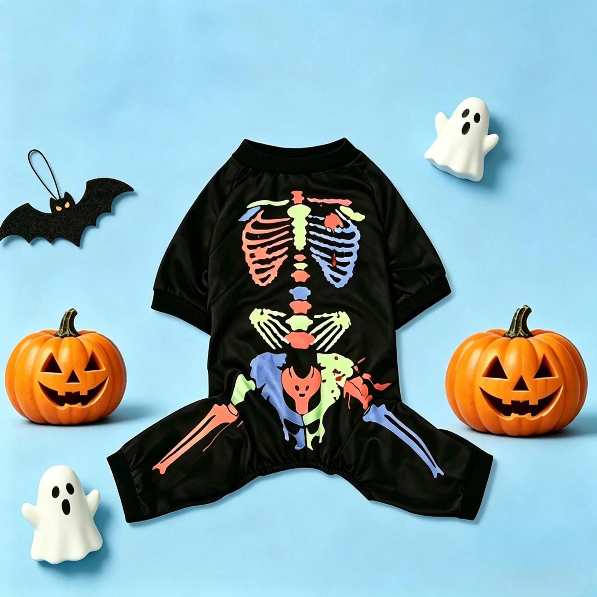 Disfraz de esqueleto para fiesta de Halloween