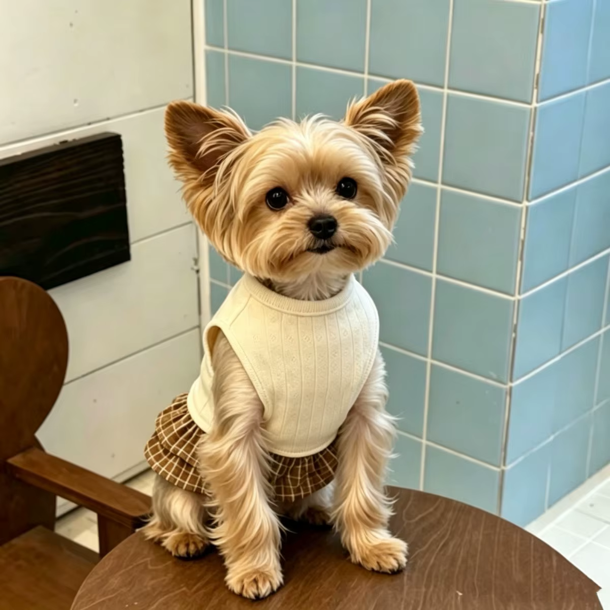 Vestido de princesa con lazo para gato y perro – Transpirable - imagen 3