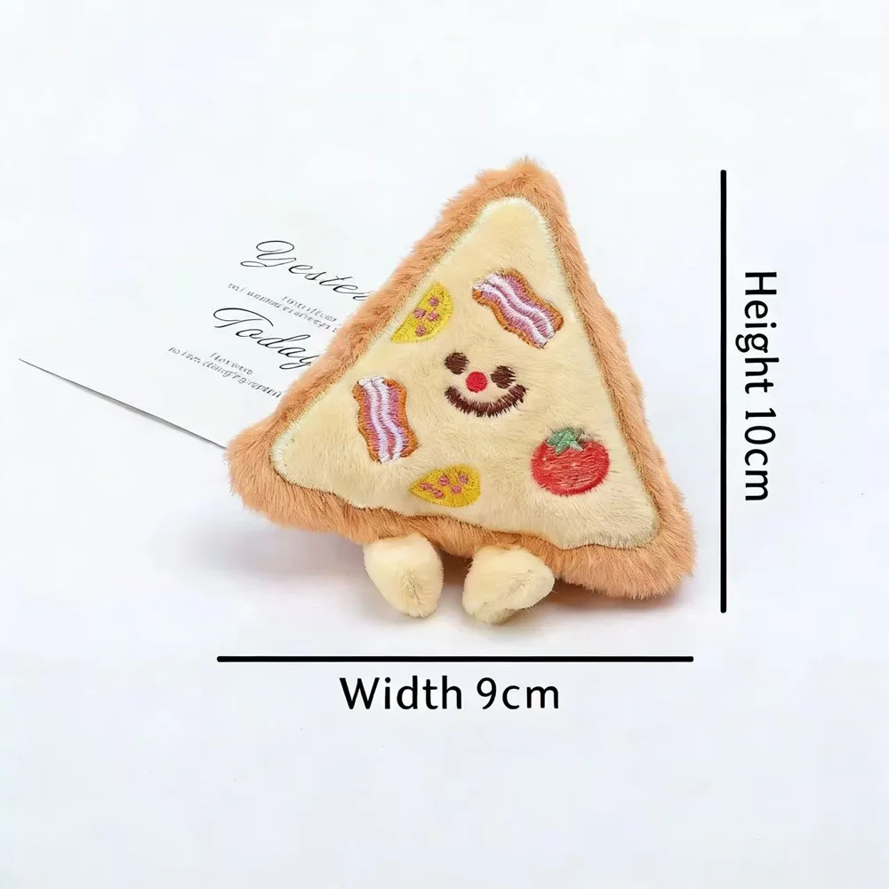 Juguete pizza para perros pequeños en uso