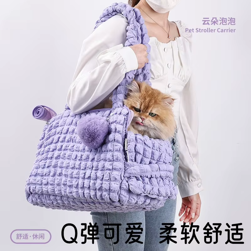 Mochila transporte gatos y perros – Bolsa transpirable con malla para viajar - imagen 5